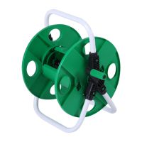 Garden Hose Pipe Reel Holder Cart Free Standing Home Greenhouse Outdoor Tools Accessory Save Space Water Irrigation Supplies