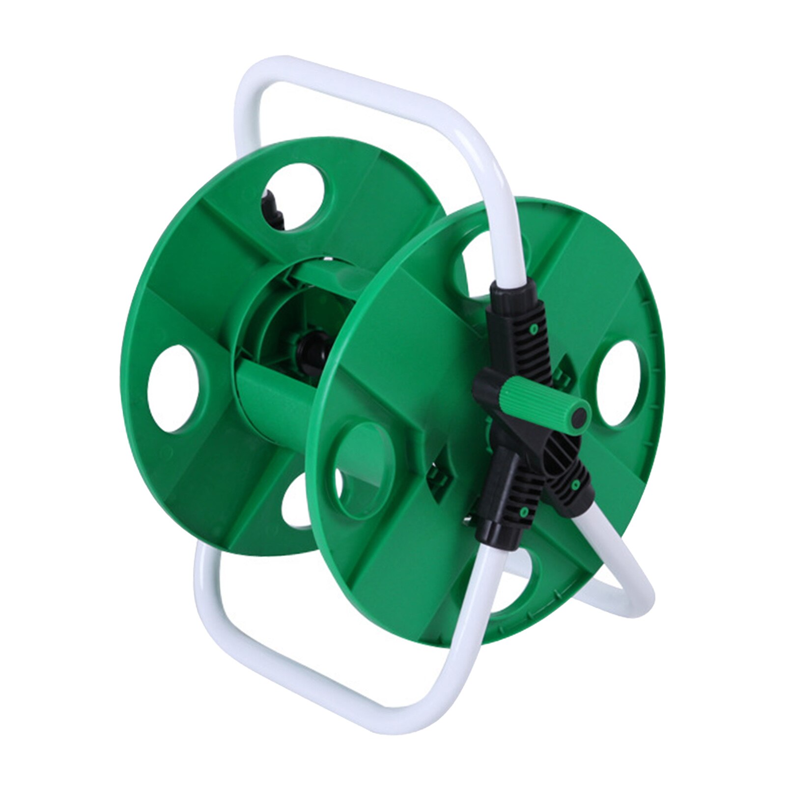 Garden Hose Pipe Reel Holder Cart Free Standing Home Greenhouse Outdoor Tools Accessory Save Space Water Irrigation Supplies
