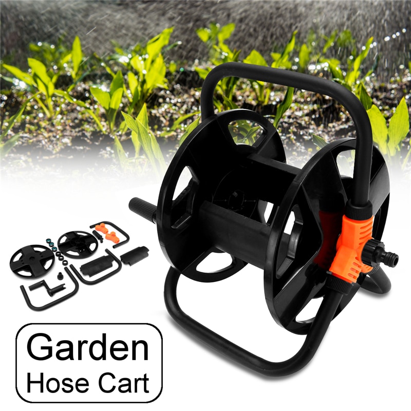 Garden Hoses Reel Garden Pipe Storage Cart Pipe Exclude Winding Tool Rack Portable PP Plastic+Metal+Copper