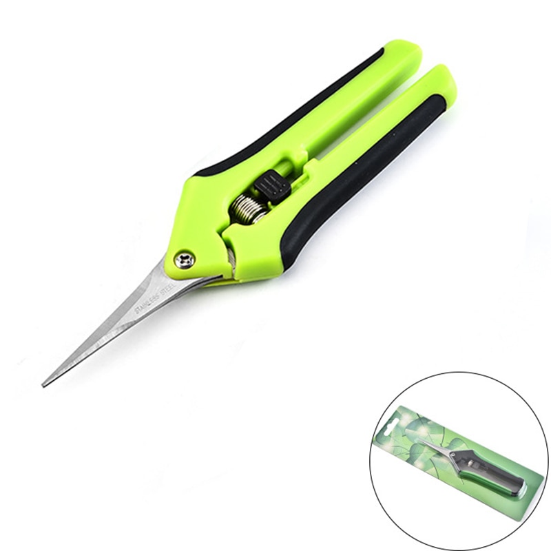 Garden Pruning Shears Stainless Steel Pruning Tools Hand Pruner Cutter Grape Fruit Picking Weed Household Potted Branches Pruner