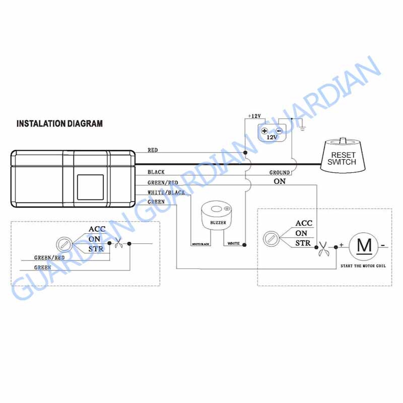 GD-16 Immovilizador RFID Wireless Car Security System Immobilizer Engine Automatic Lock Anti-Theft Alarm Device