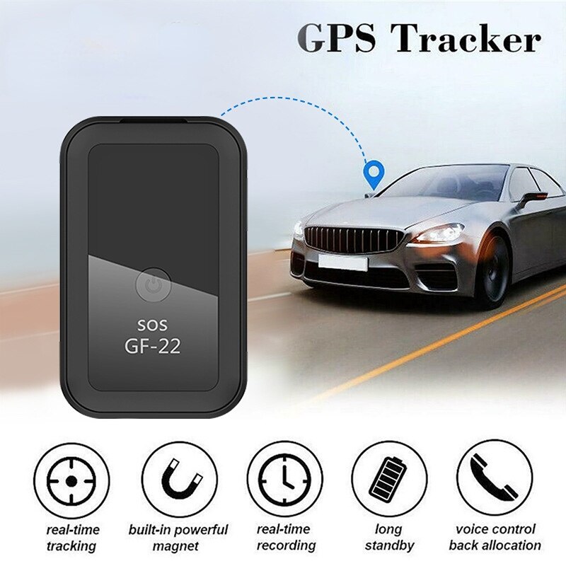 GF22 Car GPS Tracker Strong Magnetic Small Location Tracking Device GPS Elderly Pet Loss Preventer Automobile Anti-theft Tracker