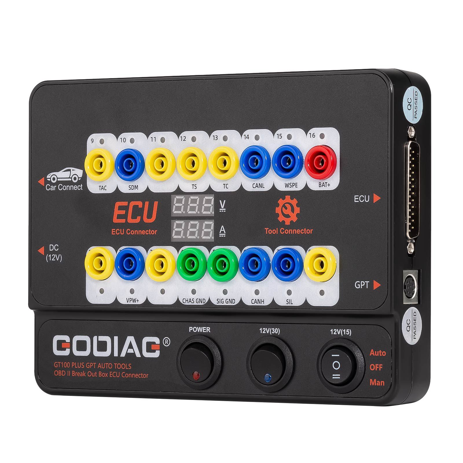 2025 GODIAG GT100 PLUS GPT ENET DOIP 24V-12V AUTO TOOLS OBD II Break Out Box ECU Connector