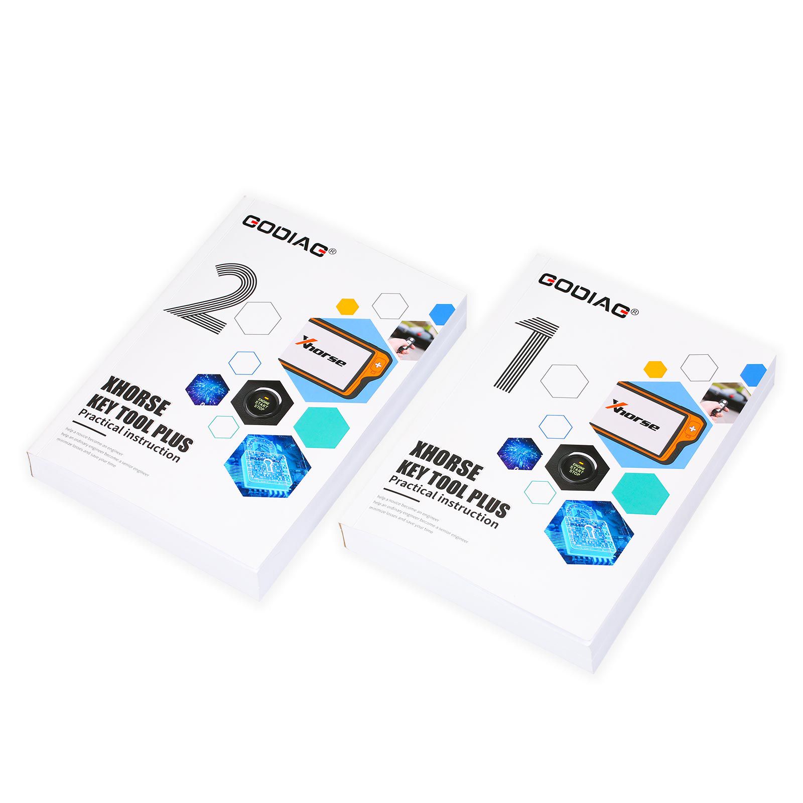 2023 GODIAG Key Tool Plus Practical Instruction 1&2 Two Books for Locksmith and Vehicle Maintenance Engineer