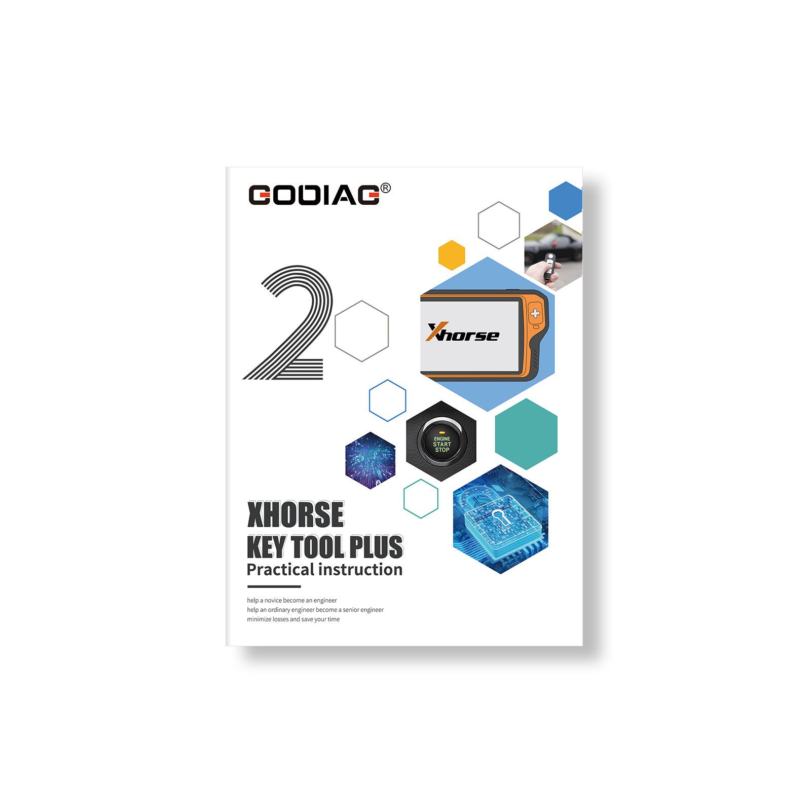 2023 GODIAG Key Tool Plus Practical Instruction 1&2 Two Books for Locksmith and Vehicle Maintenance Engineer