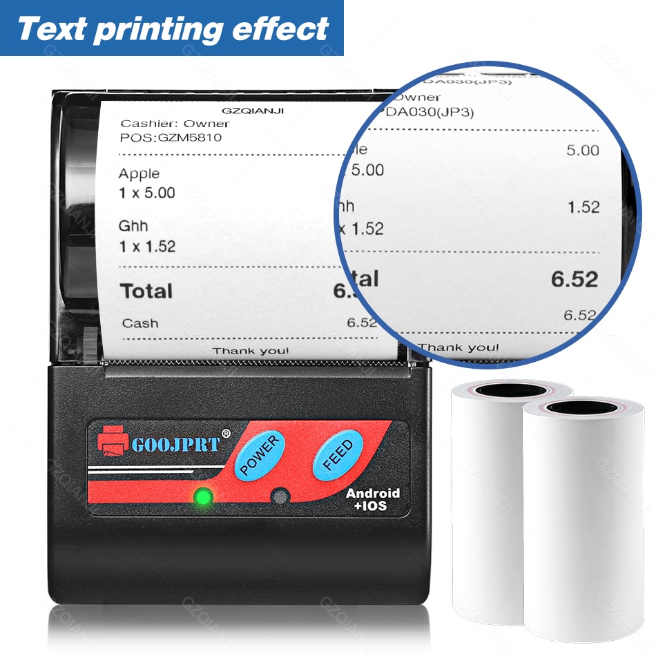 57*30 Thermal paper Receipt printer paper POS printer 57mm paper 57*30mm for Mobile POS mobile printer paper