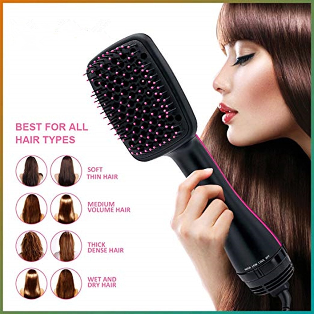 Hair Dryer Brush Blow Dryer Hair Styler Hot Air Comb One Step Hair Dryer and Volumizer 3 in 1 Blower Brush Hairdryer Hairbrush