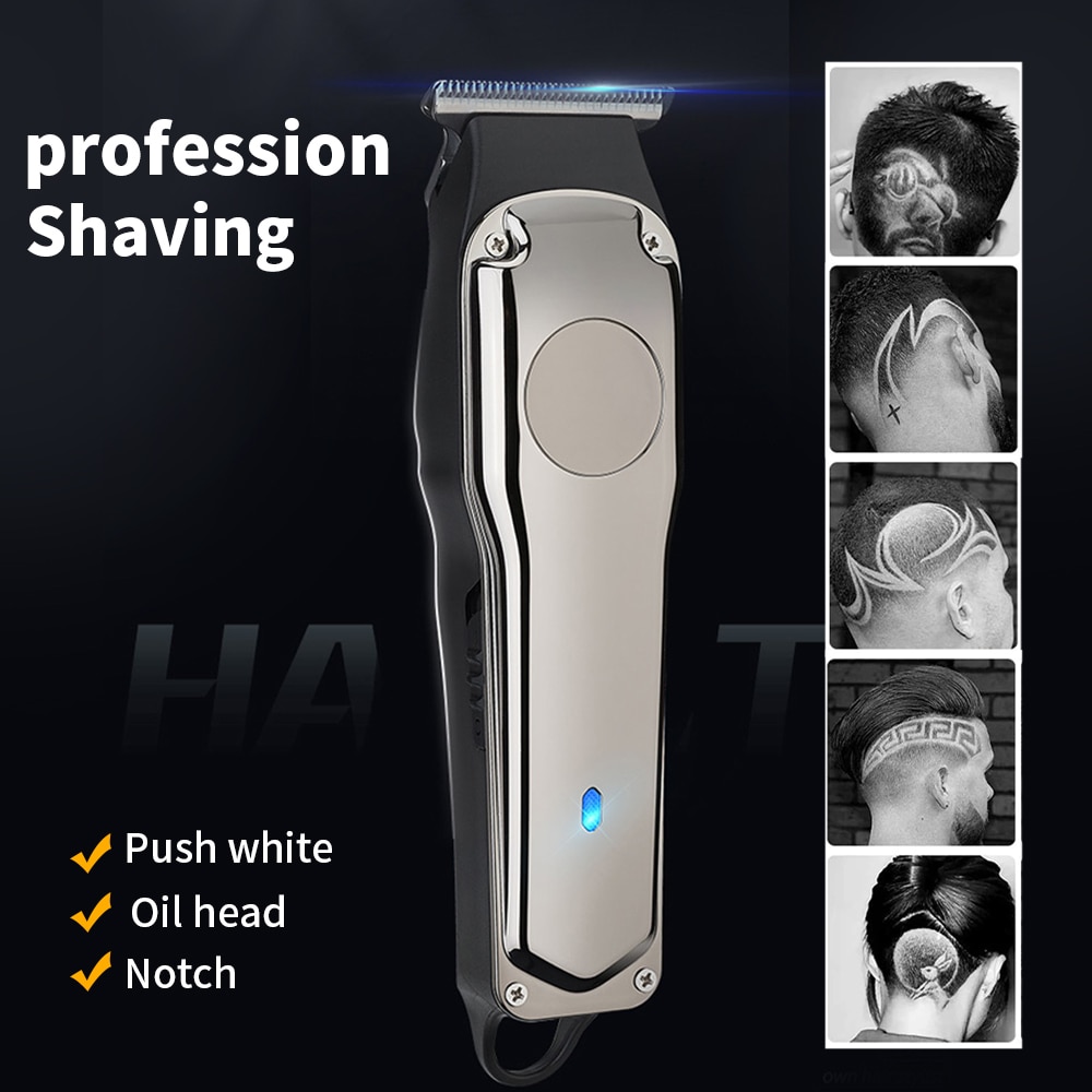 Hair Trimmer For Men Professional Electric Hair Clippers Beard Trimmer Barber Shop Hair Cutting Machine Rechargeable Men Shaver