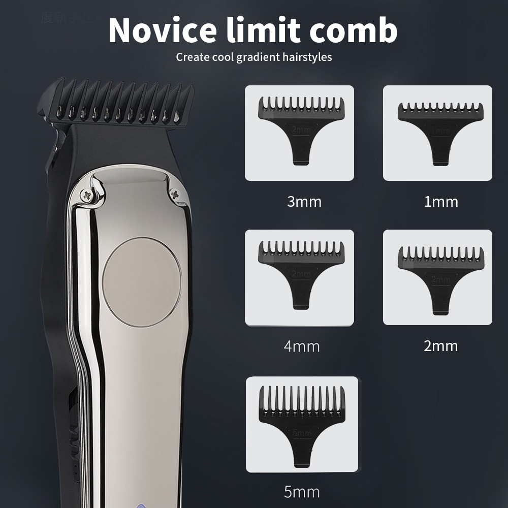 Hair Trimmer For Men Professional Electric Hair Clippers Beard Trimmer Barber Shop Hair Cutting Machine Rechargeable Men Shaver