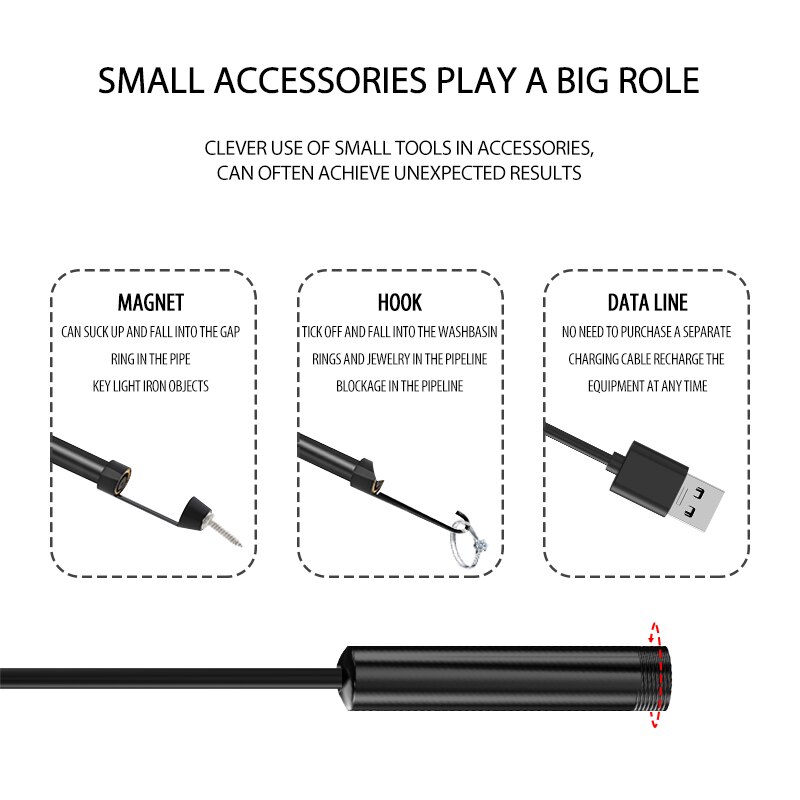 3.9mm /5.5mm Handheld Endoscope Industrial Inspection Camera With 3 "IPS LCD 3X Zoom IP67 Waterproof Borescope With flashlight