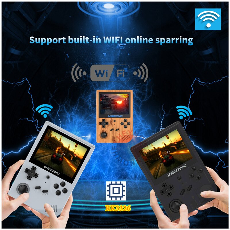 Handheld Game Console RG351V 3.5 Inch Retro Console Mini TV Game Player RK3326 Portable Video Game Console Emulators