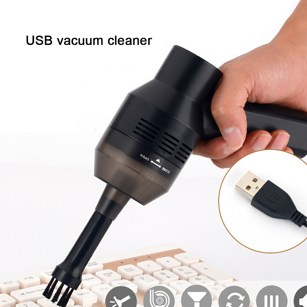 Portable Mini Handheld USB Keyboard Vacuum Cleaner Computer Dust Blower Duster for Laptop Desktop PC Computer Cleaner