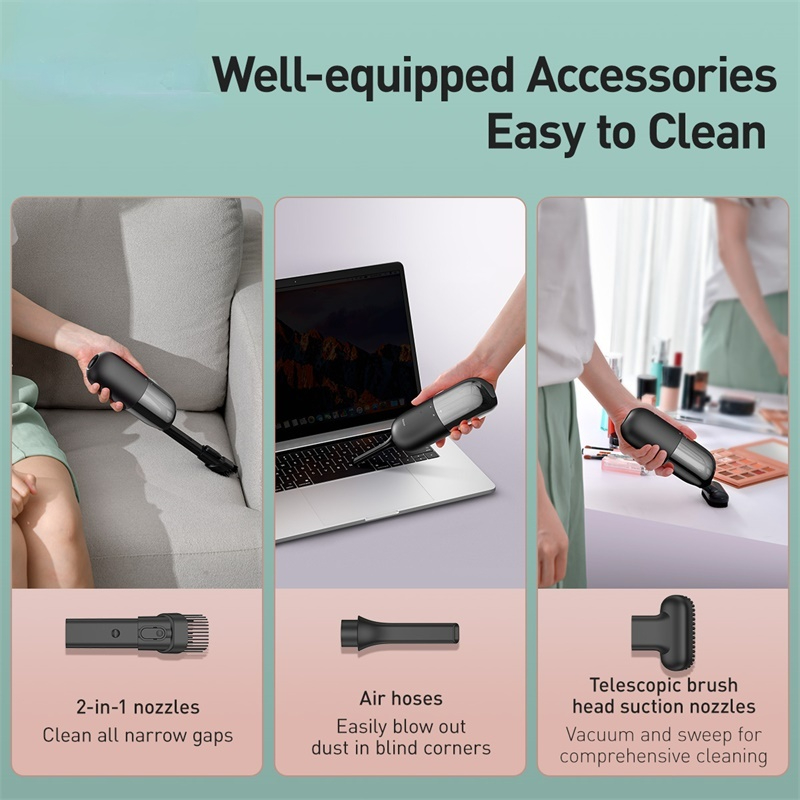 Handheld Vacuum Cleaner for Car C1 3800Pa Powerful Auto Car Dry Cleaning Cordless Portable Wireless Mini Vacuum Cleaner