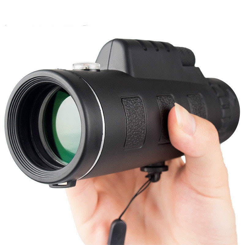 HD 40X60 Monocular Powerful Adventurer Compass Telescope Portable Outdoor Hunting Camping Bird Watching Travelling Telescope