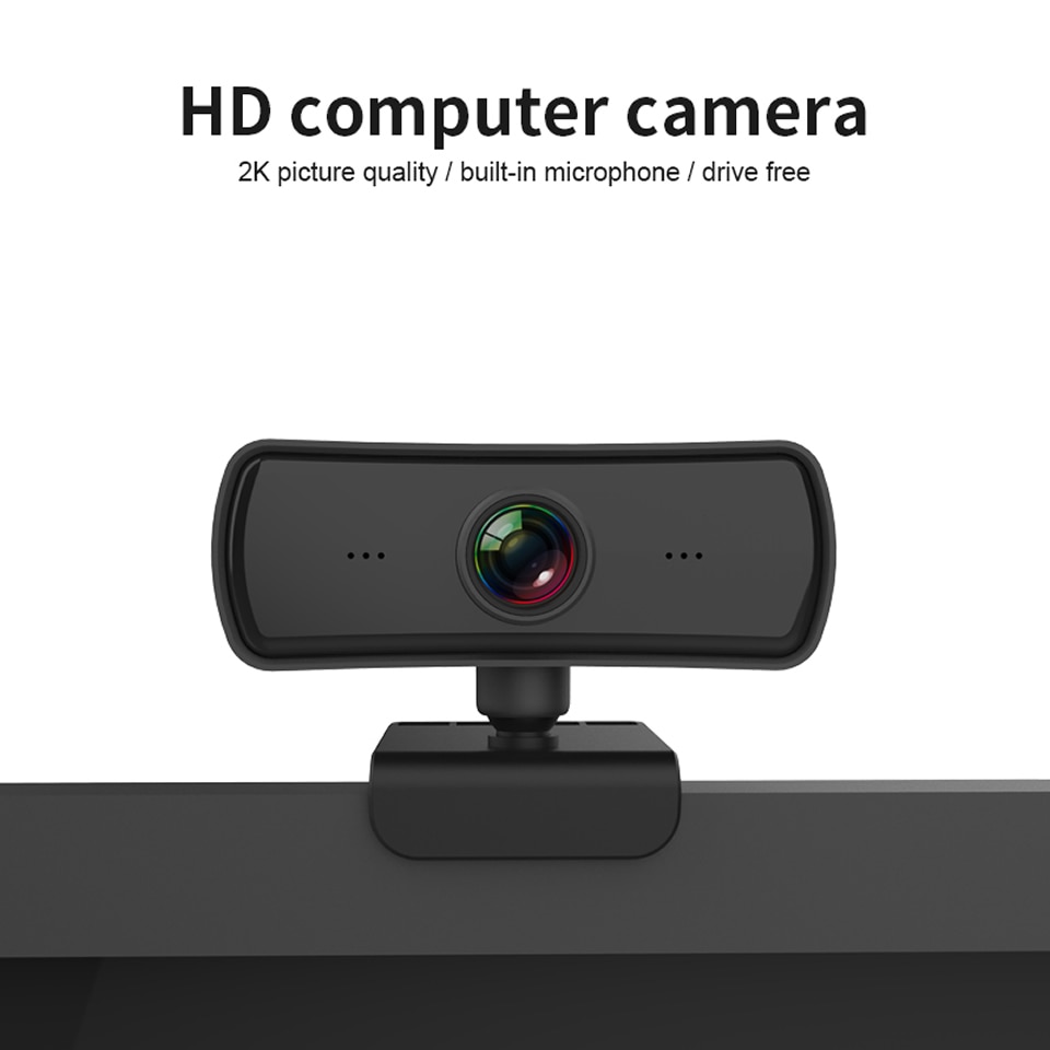 2K 2040*1080P Webcam HD Computer PC WebCamera with Microphone Rotatable Cameras for Live Stream Video Class Conference PC Gamer