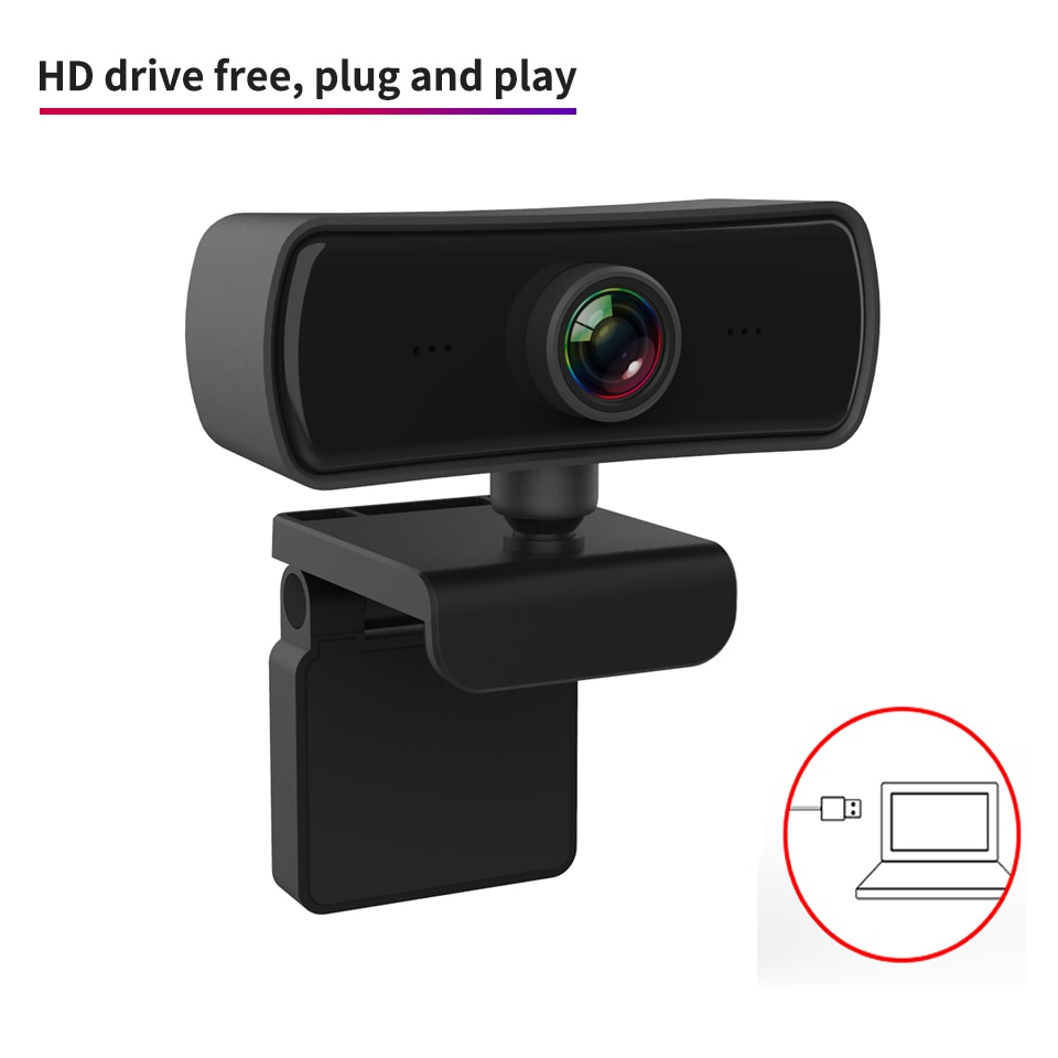 2K 2040*1080P Webcam HD Computer PC WebCamera with Microphone Rotatable Cameras for Live Stream Video Class Conference PC Gamer