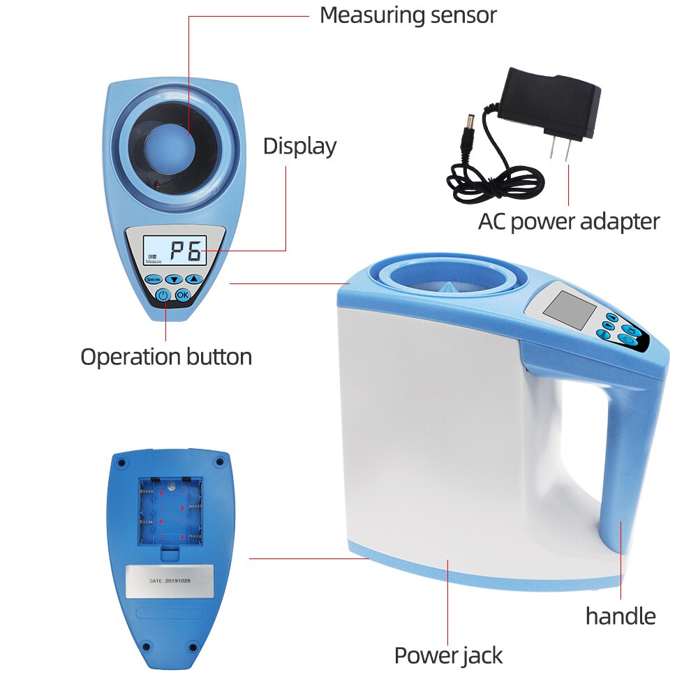 High Precision LDS-1G Grain Moisture Analyzer Humidity Meter Automatic Digital Corn Rice Wheat Moisture Tester Detector