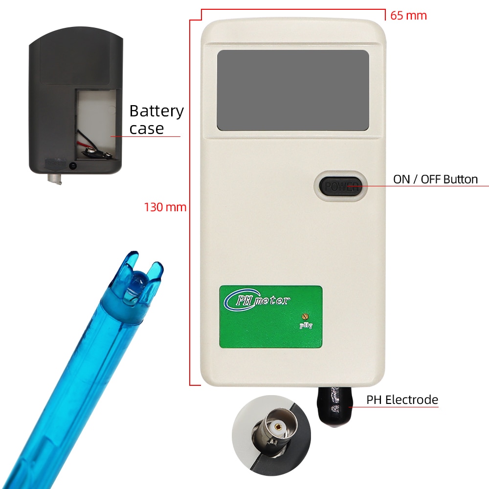 High Precision PH-3012B pH Meter Water Quality Acidity Tester Monitor for Aquarium Pool Laboratory Drinking Water