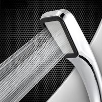 300 Holes High Pressure Rainfall Shower Head Water Saving 3 Color Chrome Black White Sprayer Nozzle Bathroom Accessories