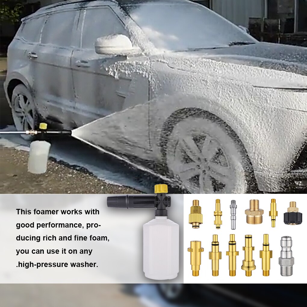 High Pressure Soap Foamer Snow Foam Lance Foam Cannon Foam Gun Nozzle Car Clean Foam Wash foam generator for Karcher Car Washer