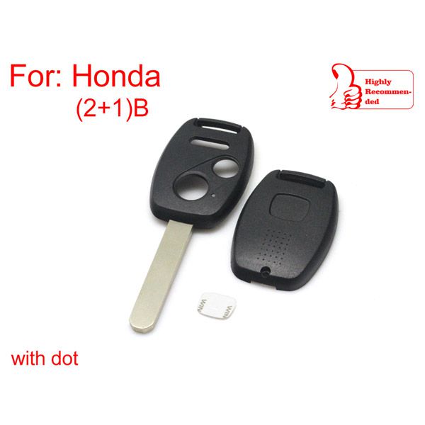 Remote Key Shell 2+1 Button for Honda 5pcs/lot