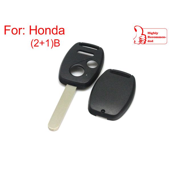 Remote key shell 2+1 button (without Logo and paper sticker) for Honda 5pcs/lot