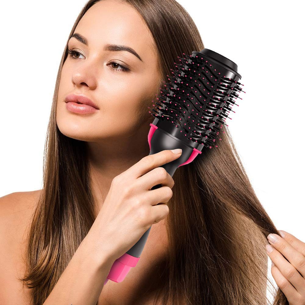 Hot Air Brush 3 In 1 One Step Hair Dryer and Volumizer Hair Straightener Electric Blow Dryer Hot Comb Hair Styler Hairdryer