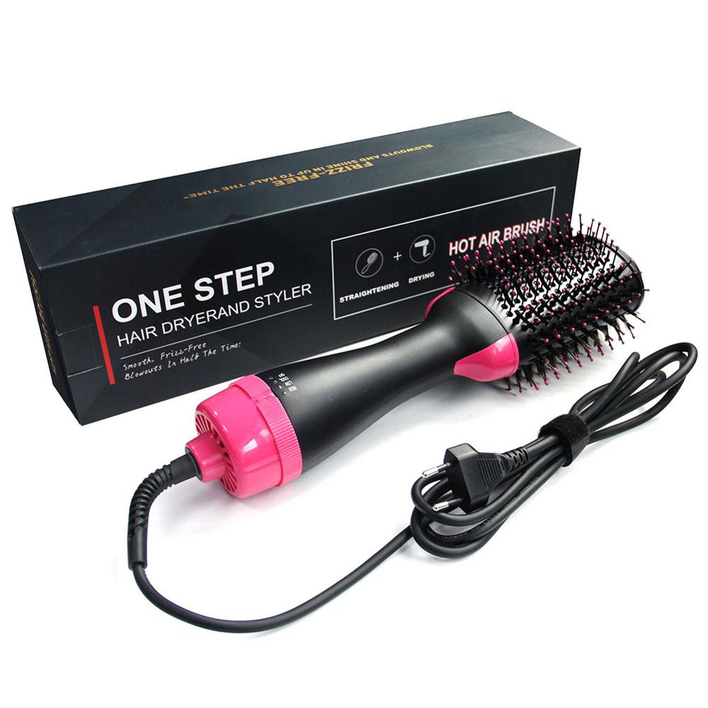 Hot Air Brush 3 In 1 One Step Hair Dryer and Volumizer Hair Straightener Electric Blow Dryer Hot Comb Hair Styler Hairdryer