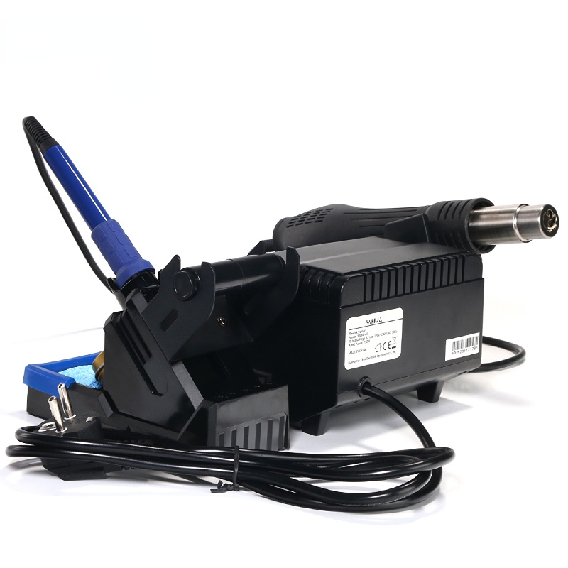 YIHUA 938BD+-I 750W Soldering Iron Station Declined Display SMD Rework Station LCD Welding Station Hot Air Gun Soldering Station