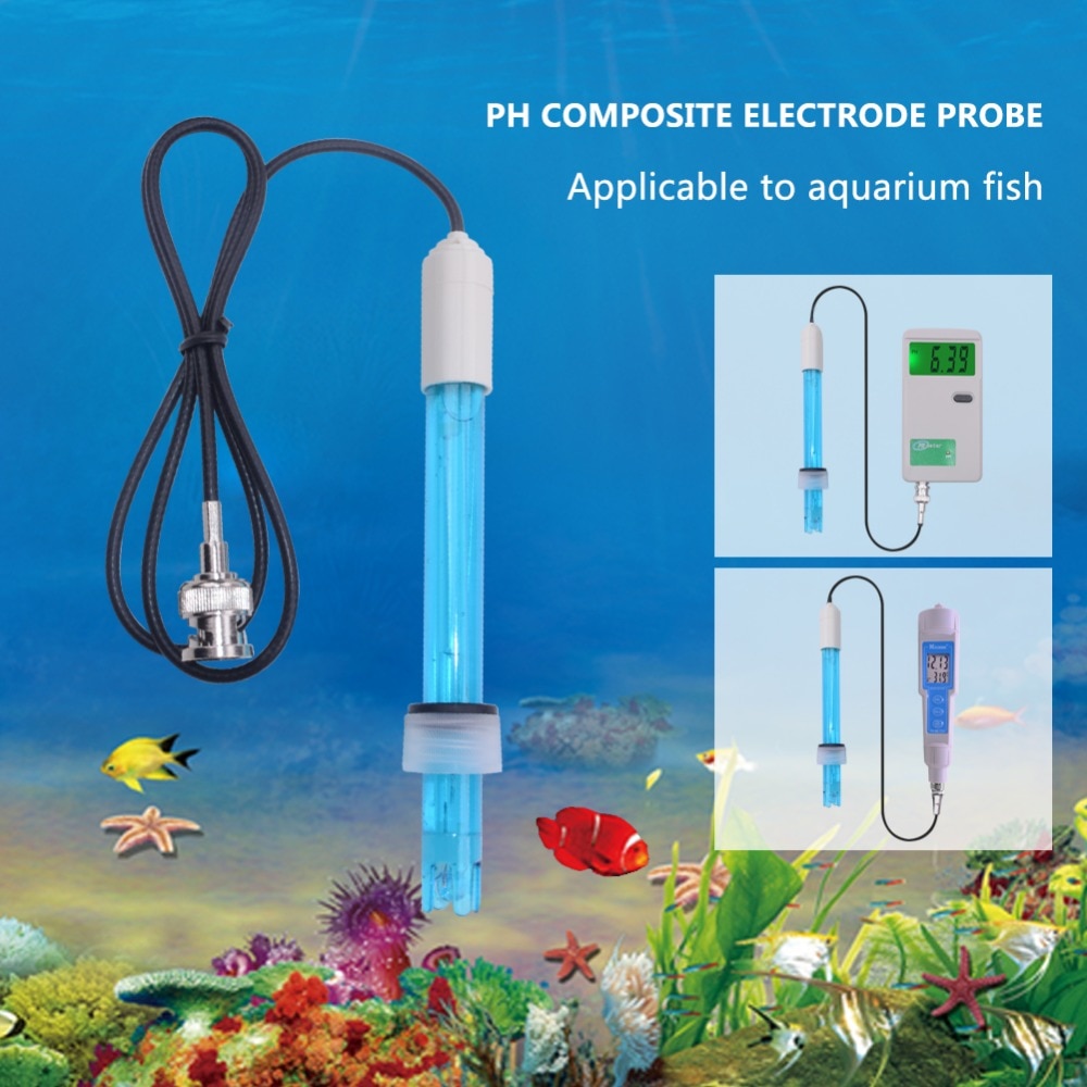 Hot PH Electrode Probe BNC Connector For Aquarium PH Controller Meter Sensor Gib With Calibration Liquid