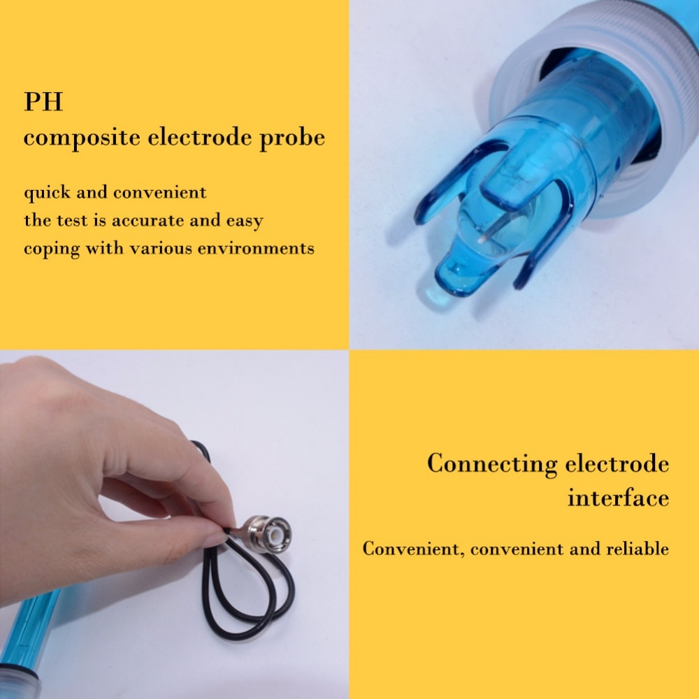 Hot PH Electrode Probe BNC Connector For Aquarium PH Controller Meter Sensor Gib With Calibration Liquid