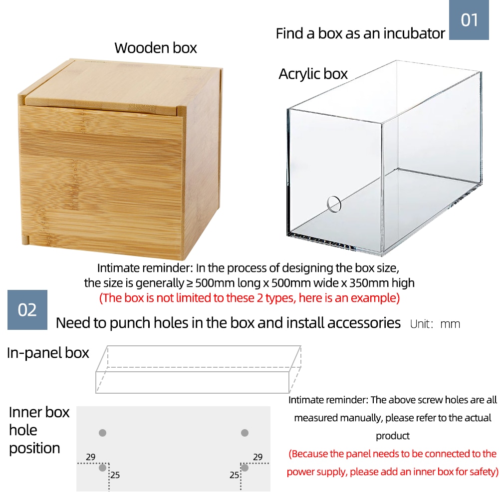 HTMC-5 Automatic Eggs Incubator DIY Constant Temperature Eggs Incubation Box Accessories Egg Incubator Controller Accessories