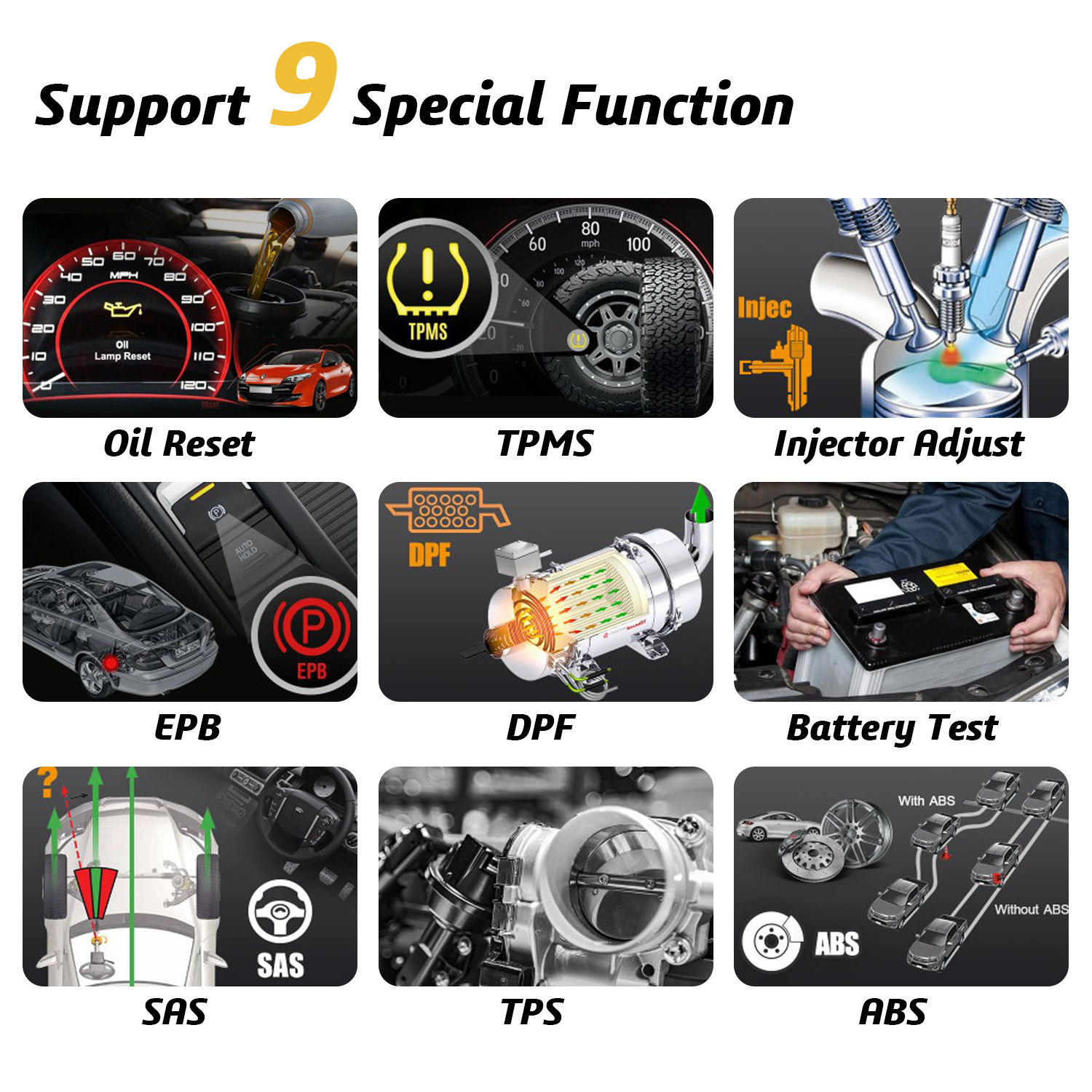 HUMZOR ND302 Full System OBD2 Scanner Auto Diagnostic Tool Key Programmer Diagnosis for Passenger Car (India Version)