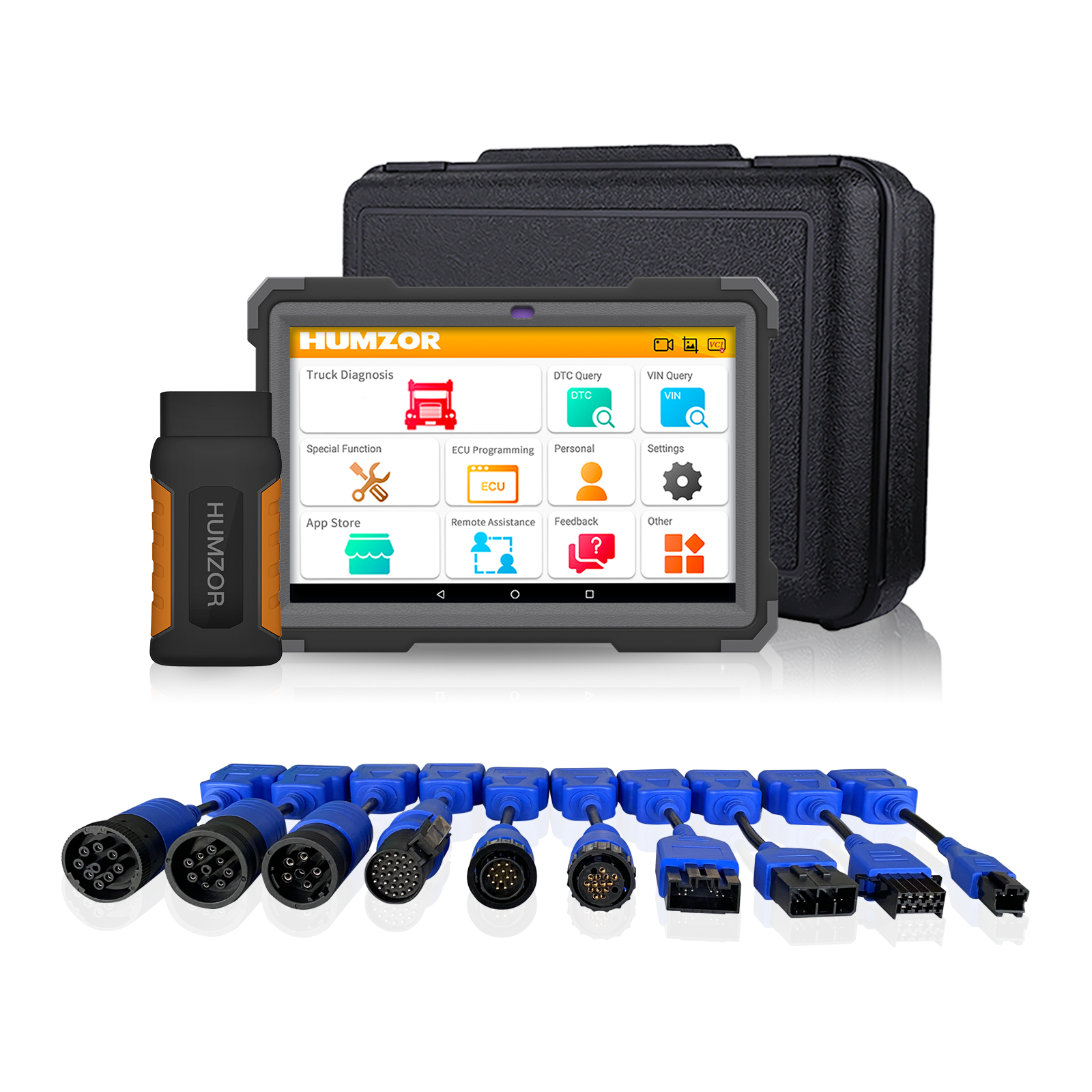 2022 New Humzor NexzDAS ND566 E Lite Heavy Duty Truck Full System Diagnostic Scanner For 12-24V Vehicles OBD2 Tools