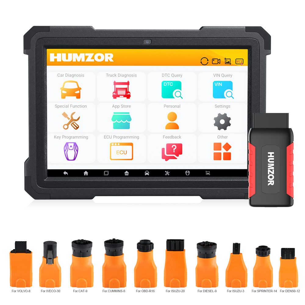 Humzor NexzDAS ND606 Plus Gasoline and Diesel Integrated  Auto Diagnosis Tool OBD2 Scanner For Both Cars And Heavy Duty Trucks 3 Years Free Update