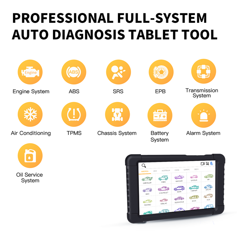 Humzor NexzDAS Pro Bluetooth 10inch Tablet Full System Auto Diagnostic Tool Professional OBD2 Scanner with IMMO/ABS/EPB/SAS/DPF/Oil Reset