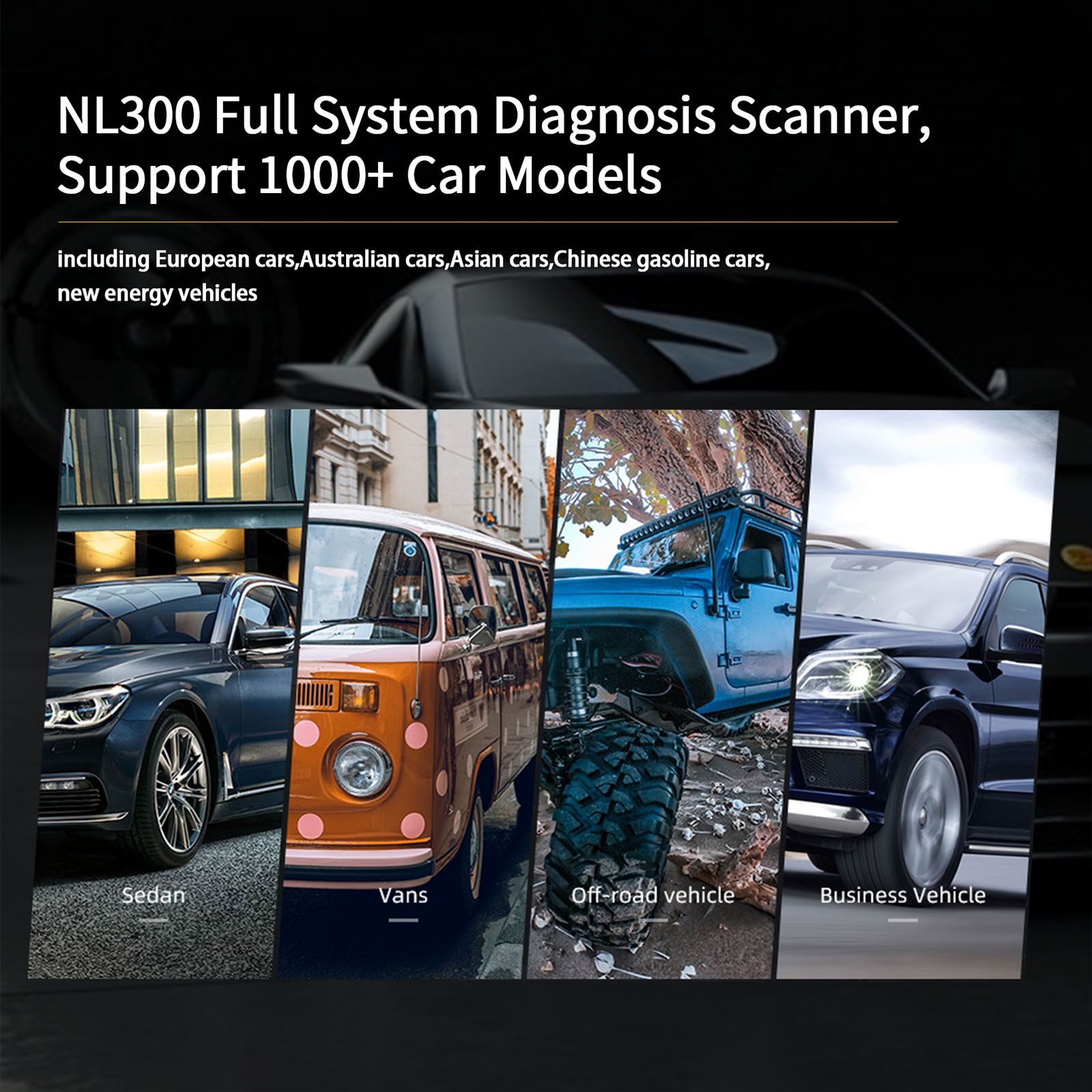 2023 Newest Humzor NEXZSCAN NL300 Full System Diagnoses Scanner With Multi-Reset Functions Free Software Update