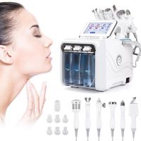6 in1 H2-O2 Hydro Dermabrasion RF Bio-lifting Spa Facial Ance Pore Cleaner Hydrafacial Microdermabrasion Machine Skin Care Tools