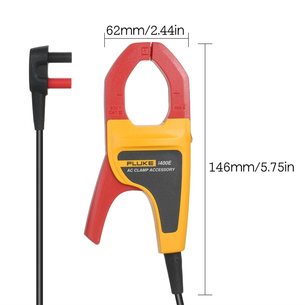 I400E 400A  AC Current Clamp 4mm Banana Plug For Multimeter 15B 17B 101