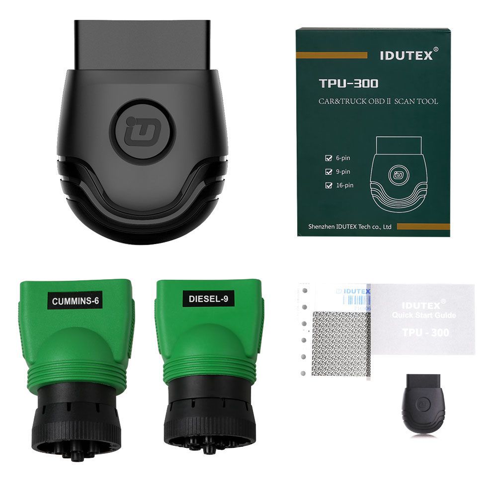 IDUTEX TPU300 Passenger Cars & Commercial Vehicle OBD2 Scanner