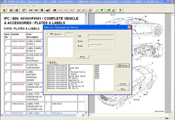 Repair Workshop Service Manual EPC ASSIST IETIS 2010 for Bentley