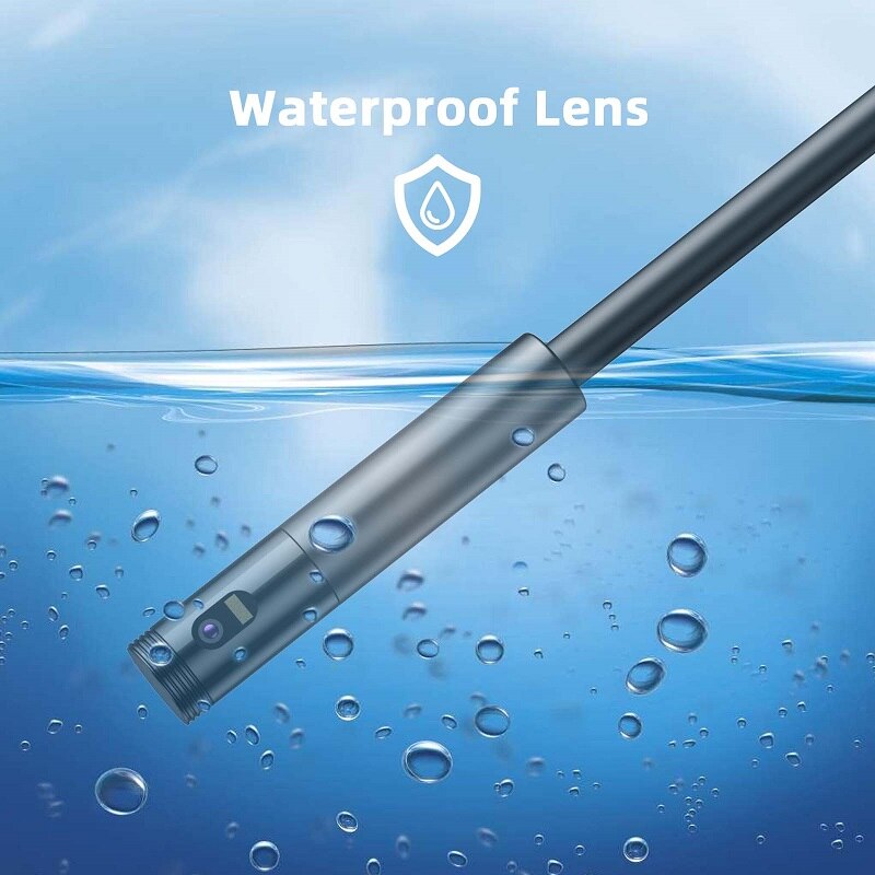 Y19 Industrial Endoscope Single & Dual Lens Camera HD1080P 4.3" IPS Screen Endoscope for Car Underwater Camera Semi-Rigid Cable