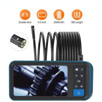 MS450 Single & Dual Lens Industrial Endoscope 1080P 4.5” LCD Pipe Sewer Inspection Camera Waterproof Snake Camera with 6 LED