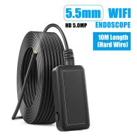 5.5mm Industrial Wifi Endoscope F220 WiFi Borescope Inspection Camera Built-in 6 LED IP67 Waterproof for iOS/Android Smartphones