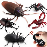 Infrared Remote Control Cockroach Simulation Animal Creepy Spider Bug Prank Fun RC Kids Toy Gift