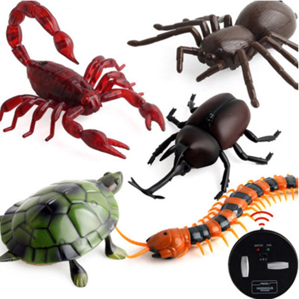 Infrared Remote Control Cockroach Simulation Animal Creepy Spider Bug Prank Fun RC Kids Toy Gift