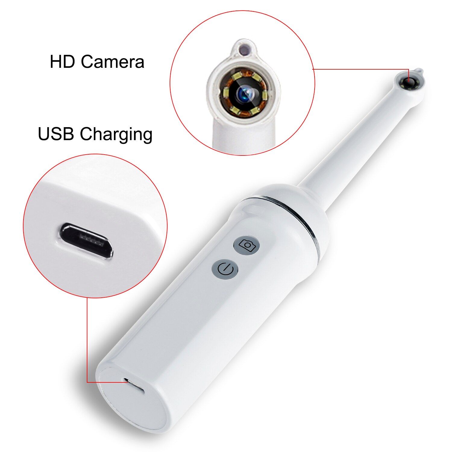 Wireless WiFi USB Intra Oral Dental Camera Intraoral 1080p Industrial Endoscope Inspection for Dentist  fotografica odontologia