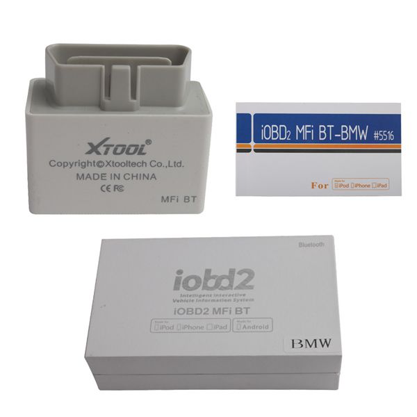 Newest iOBD2 Diagnostic Tool for BMW Work on iPhone/iPad by Bluetooth with Multi-language