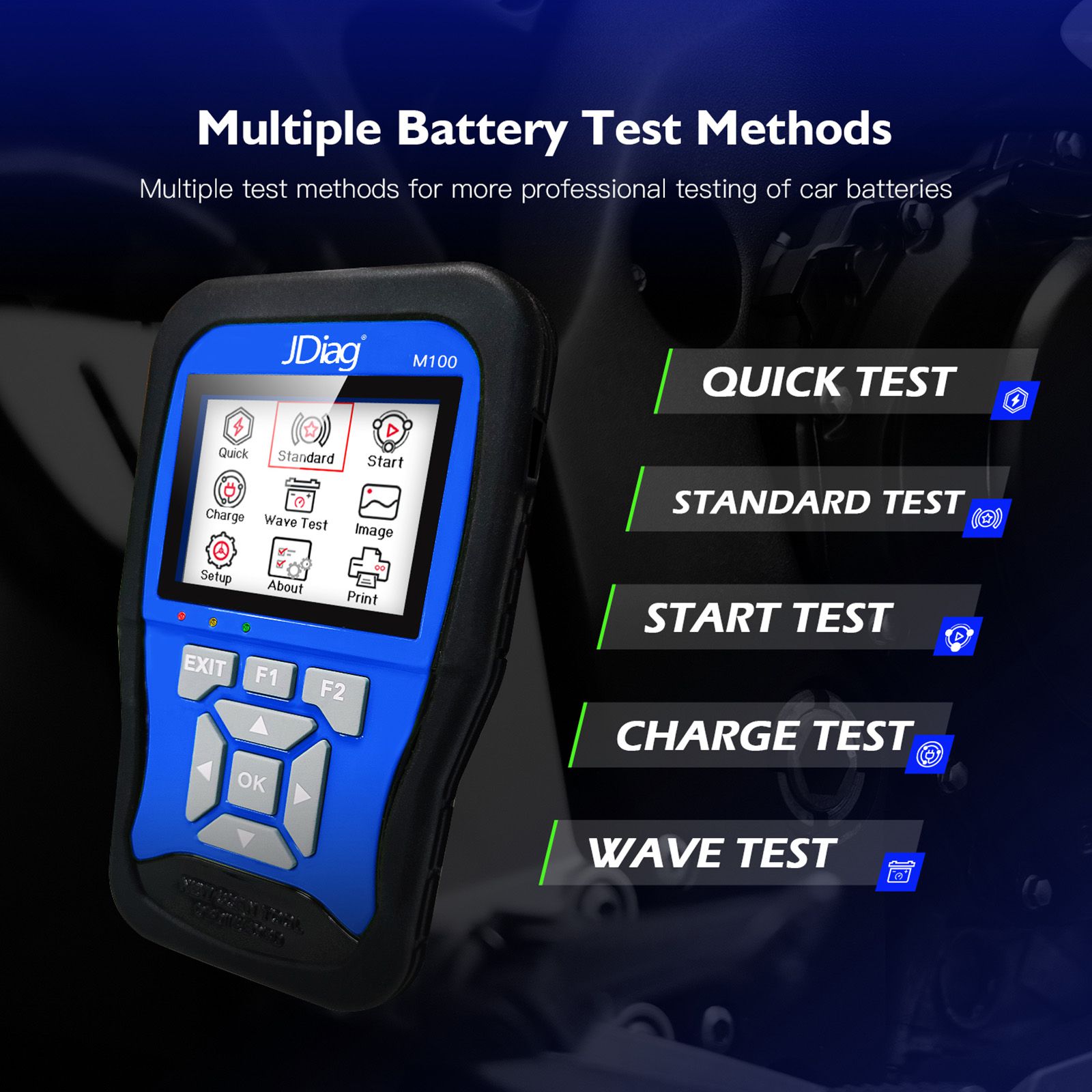 JDiag M100 Full Version Moto Scanner for Hartford, Aeon, Honda, SYM, Yamaha, Suzuki, Kymco, Kawasaki, Piaggio, PGO, KTM etc.