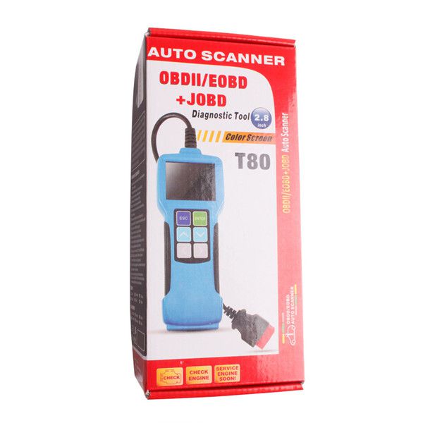 JOBD/OBD2/EOBD Color Display Auto Scanner T80 For Japanese Cars